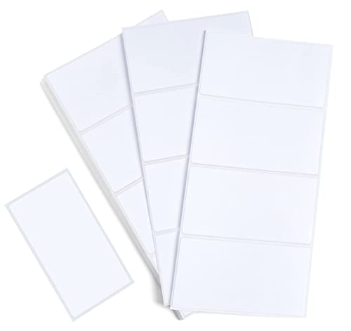 200 x White Sticky Labels, Large Self Adhesive Address Labels, 100x50mm, 4 X 2 inches Blank Postage Parcel Stickers, Easy to Write-on