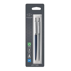 Parker Jotter London Duo Discovery Pack   with Ballpoint Pen (Royal Blue) & Gel Pen (Stainless Steel)