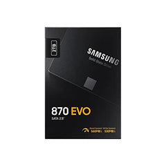 Samsung SSD 870 EVO, 2 TB, Form Factor 2.5 Inch, Intelligent Turbo Write, Magician 6 Software, Black