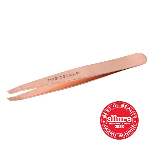 Tweezerman Rose Gold Stainless Steel Slant Tweezer