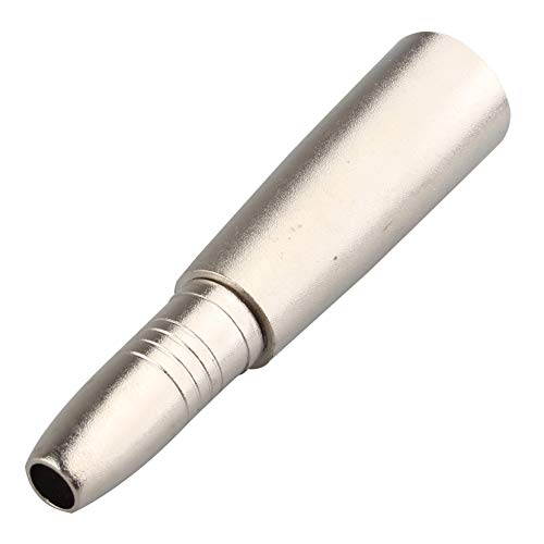 Jopto 2PCS XLR 3 Pin Male to 1/4 inches 6.35mm Female Jack Socket High Performance Stereo Audio Microphone Converter Metal Connector Silver for Use in the Music Industry Microphones DJ's PA System