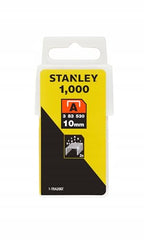 Stanley 1-TRA206T 10mm A-Type Light Duty Staples (1000 Pieces), Silver