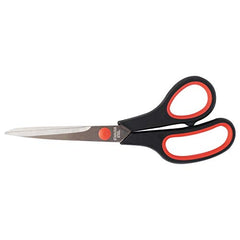 D.RECT - Sg-210 - 21 cm - Stainless Steel Cutting Scissors for Paper and Tapes   Rubber Handle   School Scissors for Use in Home, School, and Office Sg-210 21cm, 009502,Black