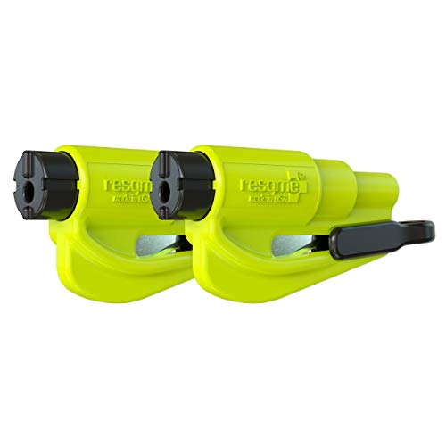 Resqme GBO-RQMTWIN-YELLOW Car Escape Tool, Yellow, 2 Resqme