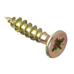 ForgeFix Multi-Purpose Single Thread Screws   4.5 x 25mm   Zinc Yellow Passivated   Box 200