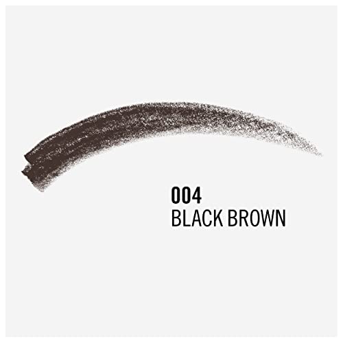 Rimmel London Professional Eyebrow Pencil, Precise Pencil with Built-in Brush, Black Brown, 1.4 g