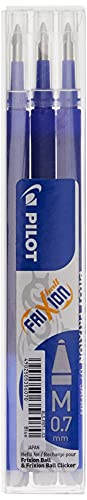 Pilot Refills for Frixion Rollerball 0.7 mm Tip - Blue, Pack of 3