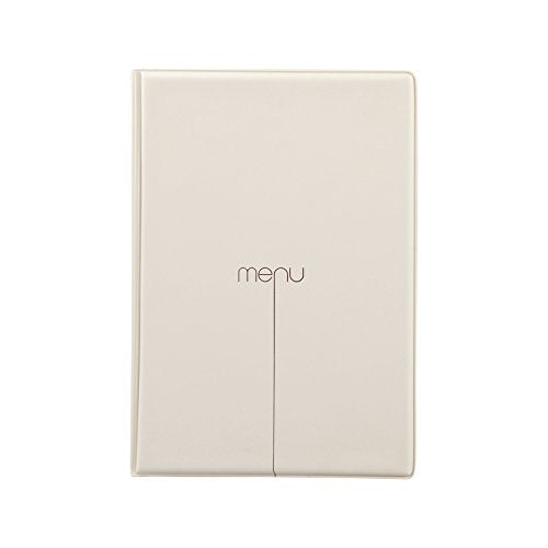 I LOVE MENU Risto Menu Holder, PVC, Sand, 23 x 16.2 x 0.7 cm