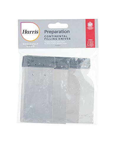 Harris Seriously Good Continental Filling Knives 4 Pack 102064328, 1 x 2 inches, 1 x 3 inches, 1 x 4 inches,1 x 5 inches