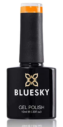 Bluesky Gel Nail Polish, Satsuma Summer Neon29, Bright Orange, Long Lasting, Chip Resistant, 10 ml (Requires Drying Under UV LED Lamp)