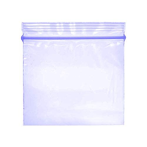 Grip Seal Bags Resealable Plastic Bags Poly Plastic Storage Bags Zip Lock Bags Baggies (40x40 mm (200 Pcs), Blue)