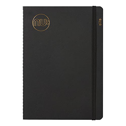 Nu Notebooks - Kraft Range - Black Stitched Spine A5 Notebook - Stationery Notebooks - Professional Notepad - 80 Pages