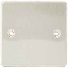 Knightsbridge FP8350BC FP8350 FPAV8350BC Fflat 1G Blanking Plate-Brushed Chrome, 230 V