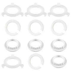 12 Pack Lampshade Reducer Ring, Lamp Shade Reducer Ring, Lampshade Adapter Rings, E27 to E14 Lampshade Reducer Ring, E14 Screw Collar Ring for Ceiling Lamps, Desk Lamp, Bayonet Headlamps