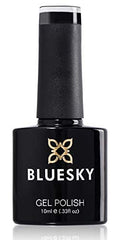 Bluesky Gel Nail Polish, Blackpool 80518, Black, Long Lasting, Chip Resistant, 10 Ml (Requires Drying Under UV LED Lamp)