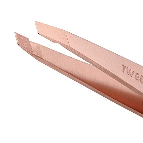 Tweezerman Rose Gold Stainless Steel Slant Tweezer