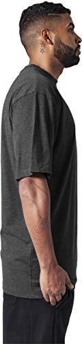 Urban Classics Men's Tall Tee Oversized Short Sleeves T-Shirt with Dropped Shoulders, 100 Percentage Jersey Cotton, Charcoal, M