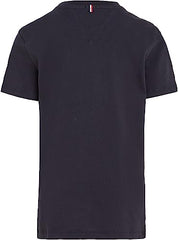 Tommy Hilfiger Boys Short-Sleeve T-Shirt Crew Neck, Blue (Sky Captain), 12 Years