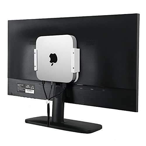 Hosanwell Mac Mini Mount - Custom Mount for Mac Mini M1, Under Desk Mount Wall Mount Bracket VESA Small Factor PC Desktop Hidden Mount Multiple Installation Methods