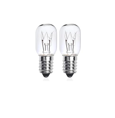 kanta Pack of 2-15W SES/E14 Small Edison Screw Light Bulb, Halogen, Warm White, for Fridge Freezer - Transparent