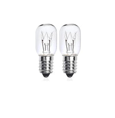 kanta Pack of 2-15W SES/E14 Small Edison Screw Light Bulb, Halogen, Warm White, for Fridge Freezer - Transparent