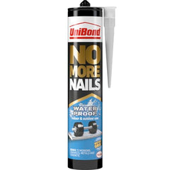 UniBond No More Nails Waterproof, Heavy-Duty Mounting Adhesive, Strong Glue for Mirrors, Wood, Ceramic, Metal etc., No Nails Instant Grab Adhesive Indoor & Outdoor, 1 x 450g Cartridge