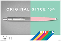 Parker Jotter Originals Ballpoint Pen - Baby Pink Pastel Finish - Retro Collection - Blue Ink - Gift Boxed