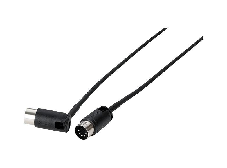 BOSS Bmidi-Pb2 – Space-Saving Midi Cable with Multi-Directional Connectors, Perfect for Pedalboards And All Midi Applications, Black, 2ft/60cm