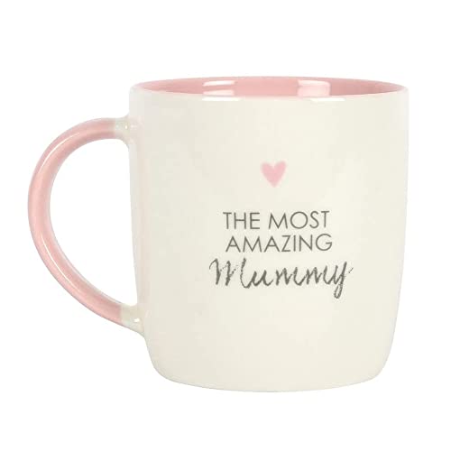 SJ TRADERS Mummy Mug, Novelty Birthday Gifts for for Mum, Ceramic Coffee Mug with Handle for Tea and Coffee, Dishwasher/Microwave Safes Birthday Party Gifts from Daughter Son (Amazing Mummy Mug)