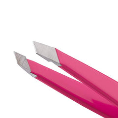 Tweezerman Neon Pink Stainless Steel Mini Slant Tweezer