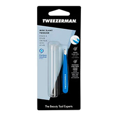 Tweezerman Bahama Blue Stainless Steel Mini Slant Tweezer