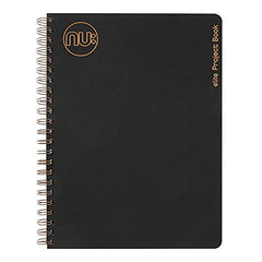 Nu Notebooks - Kraft Range - Black Wire Bound A5 Project Book - Stationery Notebooks - Professional Notepad - 160 Pages