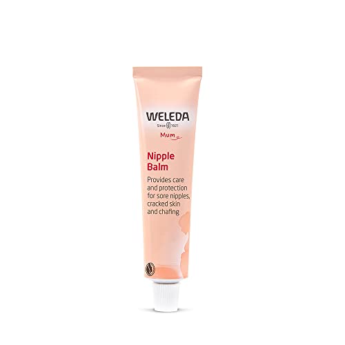 Weleda Nipple Balm, Fragrance Free Nipple Cream for New Mums, Pregnancy & Breastfeeding Safe, Natural Lanolin & Beeswax Nipple Treatment, Anti Chafing Protection, No Need To Remove Before Feeds - 25g