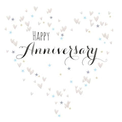 Claire Giles QUI027 Quill  inchesHappy Anniversary inches Anniversary Card,15cm x 15cm