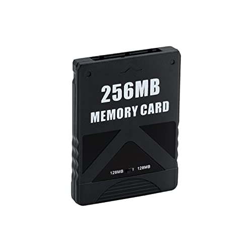 PS2 Memory Card 256MB,Mcbazel Large Capacity 256MB Memory Storage Card for PlayStation 2 PS2/Slim Game Console