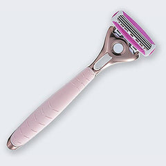 WILKINSON SWORD - Quattro For Women   Premium Metal Rose Gold   Razor Handle and 5 Blade Refills