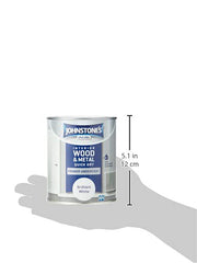 Johnstone's - Quick Dry Gloss Primer Undercoat - Brilliant White - Water Based - Interior Wood & Metal - Fast Drying - Low Odour - Dry in 1-2 Hours - 13m2 Coverage per Litre - 0.75 L