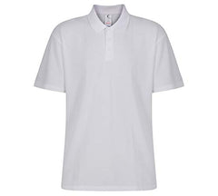 Trutex Standard Fit Short Sleeve Unisex School Polo Shirt (1-16and Years), Premium Quality Polo Shirt Boys and Girls, Easy Care Polo Shirt Girls, Boys, Teens - Genuine School Uniform White