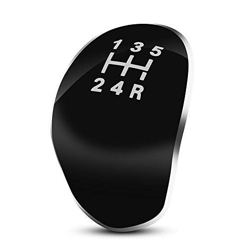 Madezz Gear Shift Knob Cover, for Ford Fiesta Focus 5 Speed ABS Black Car Gear Shift Knob Head Cap Cover