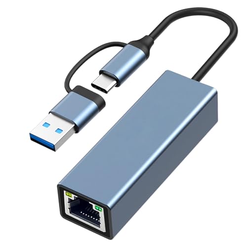 Avigers USB C to Ethernet Adapter 1000 Mbps, USB 3.0 to RJ45 LAN Wired Network 10/100/1000 Gigabit Ethernet Adapter for Windows XP, MAC OS, Linux, VISTA 7 8 10 11, Tablet, Laptop, Game Console, etc