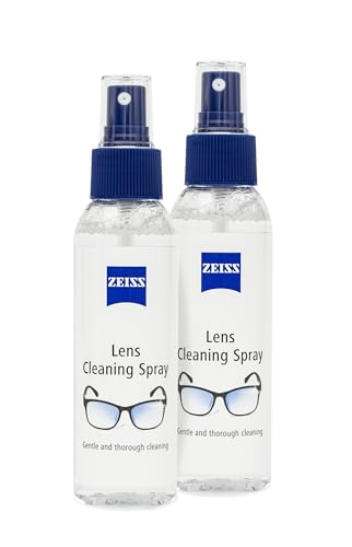 ZEISS Lens Cleaning Spray, Twin Pack for Cleansing Optical Surfaces, Glass and Plastic Cleaner, for Glasses, Spectacles, Cameras, Microscopes, Digital Screens and Ski Goggles,120 ml (Pack of 2)