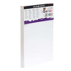 Daler-Rowney Graduate Cream Core A4 Mountboard Pack, 12 x Black Smooth Surface, 1.25 mm Thick, Ideal for Student Artists