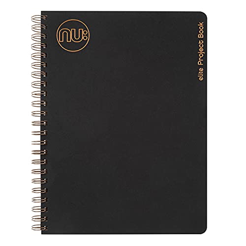 Nu Notebooks - Kraft Range - Black Wire Bound A4 Project Book - Stationery Notebooks - Professional Notepad - 160 Pages