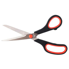 D.RECT - Sg-210 - 21 cm - Stainless Steel Cutting Scissors for Paper and Tapes   Rubber Handle   School Scissors for Use in Home, School, and Office Sg-210 21cm, 009502,Black