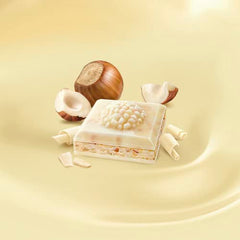 Ferrero Rocher White Chocolate Bar, Movie Night Snacks, Chocolate Gift with Crunchy Whole Hazelnut and Cocoa Filling, 90g