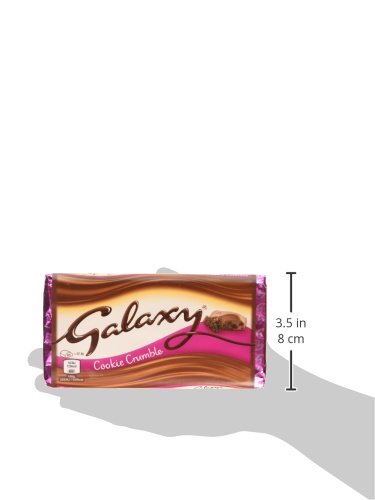 Galaxy Cookie Crumble Milk Chocolate Bar, Chocolate Gift, Movie Night Snacks, Sharing Bar, 114g