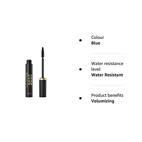 Max Factor 2000 Calorie Dramatic Volume Mascara, 04 Navy, 9 ml (Pack of 1), Packaging May Vary