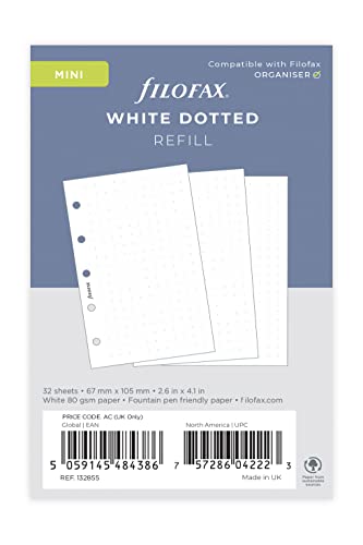 Mini White Dotted Notepaper
