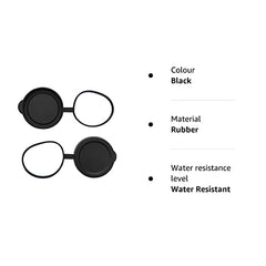 50mm Binocular/Monocular Objective Lens Caps Internal Diameter 60.9-63.2mm Rubber Cover Set Black