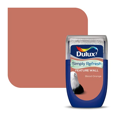 Dulux Simply Refresh Feature Wall Matt Emulsion Paint - Blood Orange - 30ML, Tester, 5569262